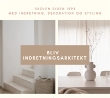 Indretningsarkitekt uddannelse online  - Næste holdstart er den 4. november 2024. 